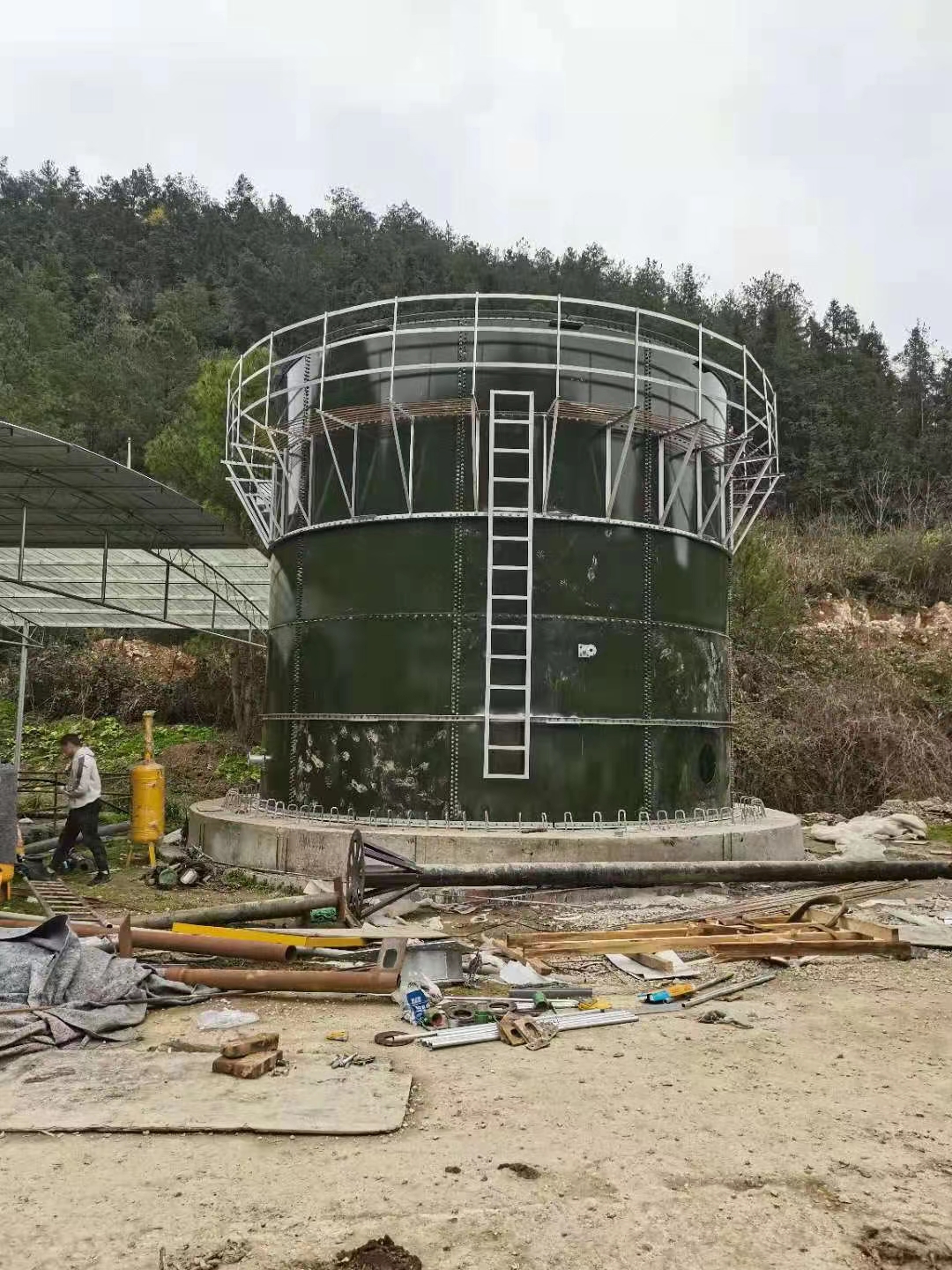 重慶搪瓷鋼板沼氣項目展示…